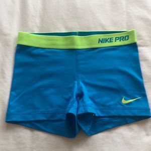 Nike Pro - Spandex Shorts (Blue) - Size Small